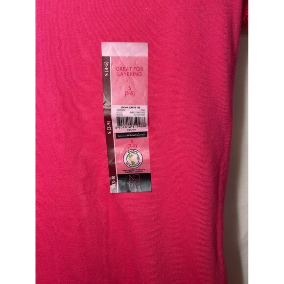 No Boundaries Small (3-4) Junior Hot Pink T-Shirt NEW! - Picture 2 of 7